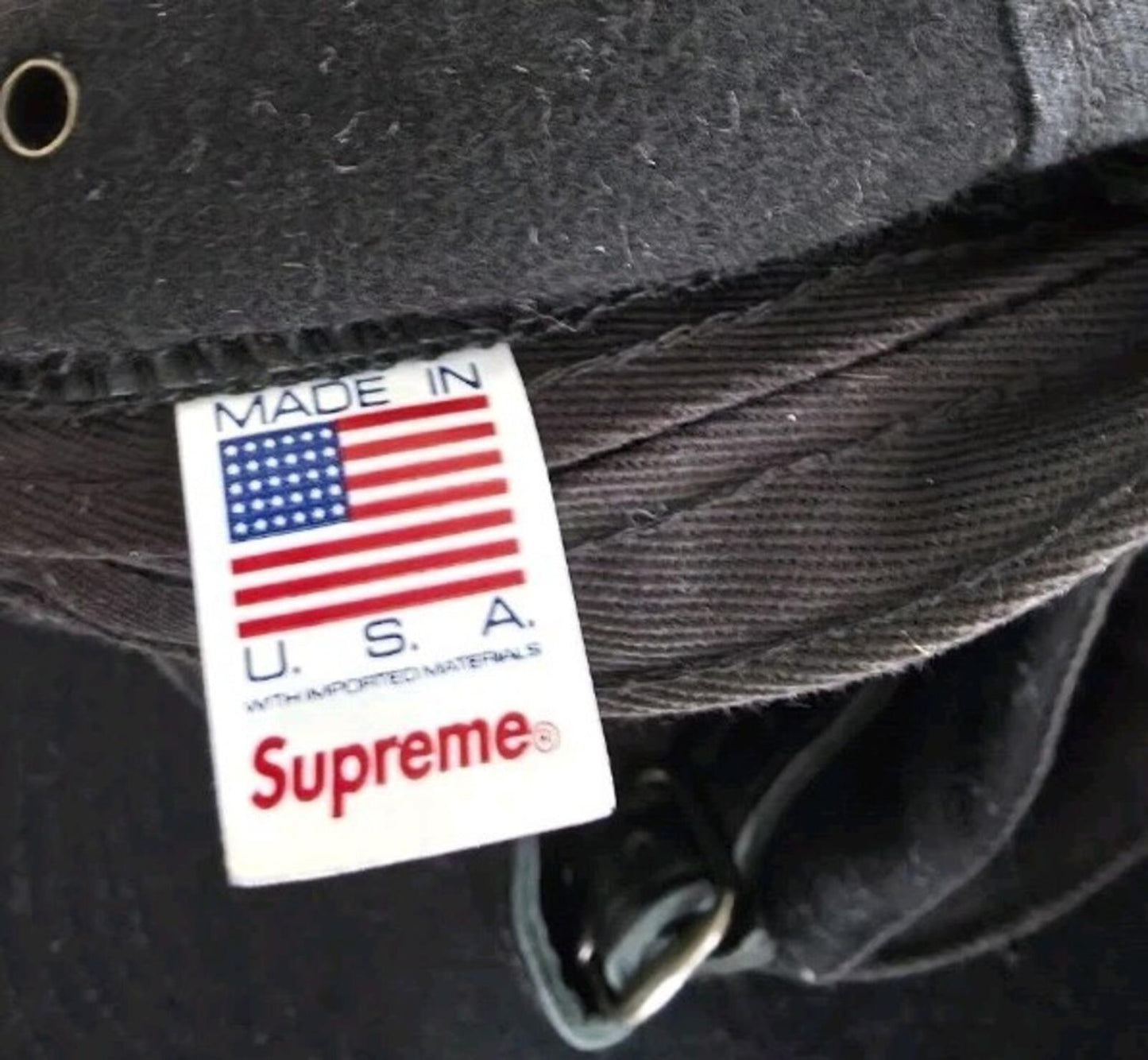 FW21 Supreme Loro Piana Wool Camp Cap Hut Camo Schwarz Capolavoro