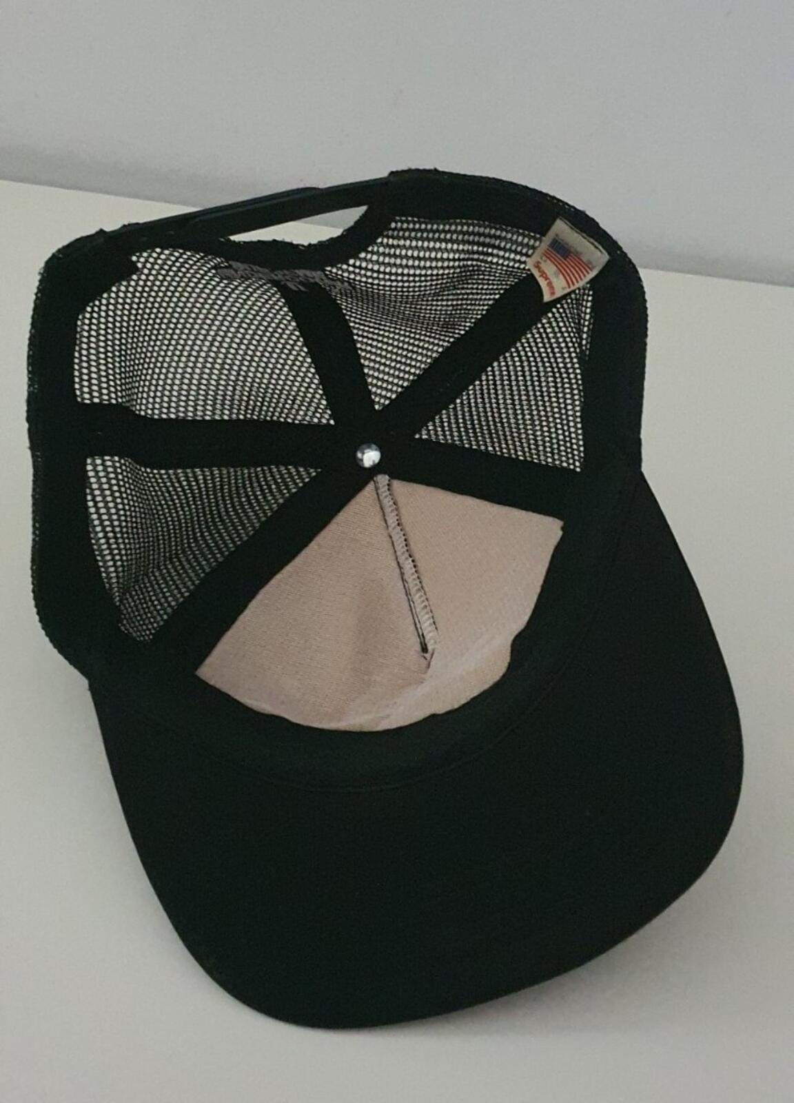 SS15 Supreme x Undercover Mesh Back 5-panel Black Cap Hat Teddy Bear Rare
