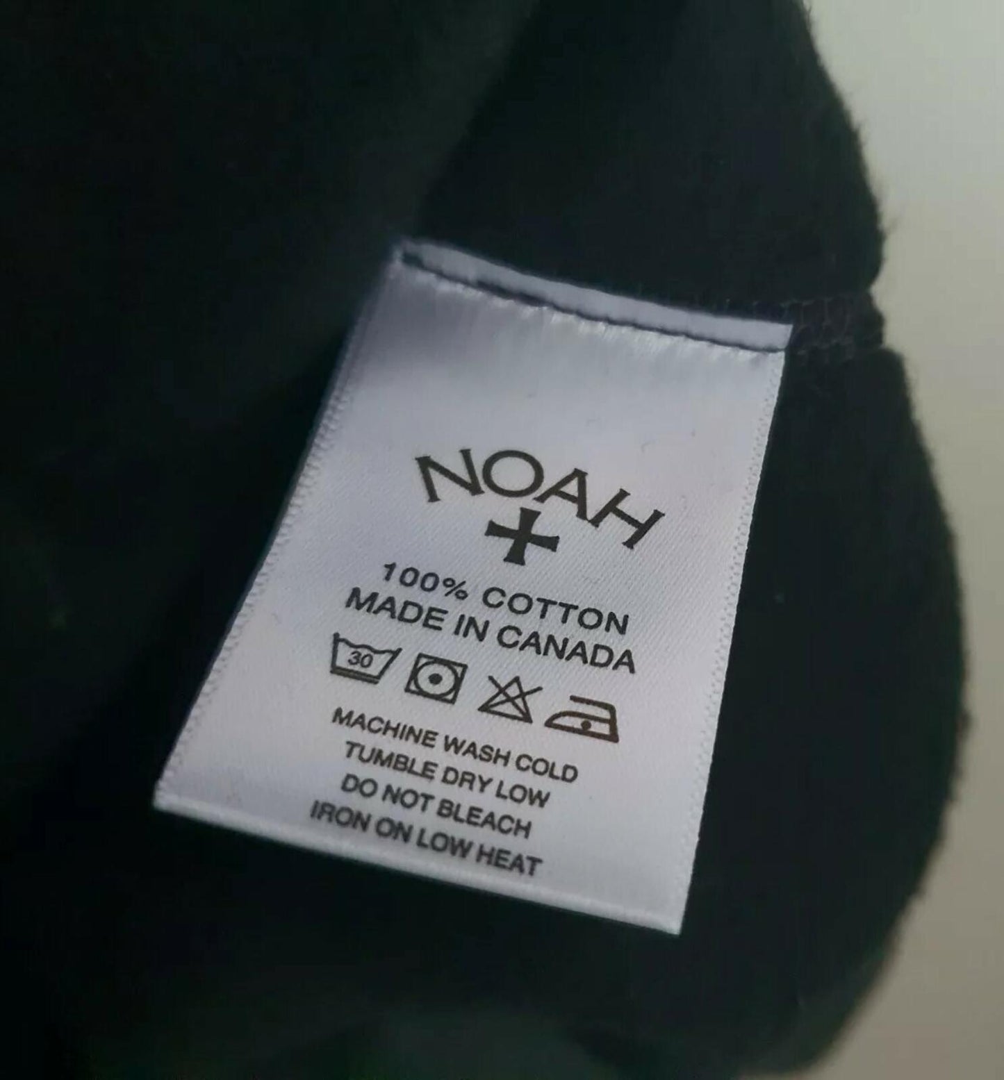 NOAH Mr. Porter Sudadera con capucha y forro polar a rayas, color negro, talla S pequeña, nueva