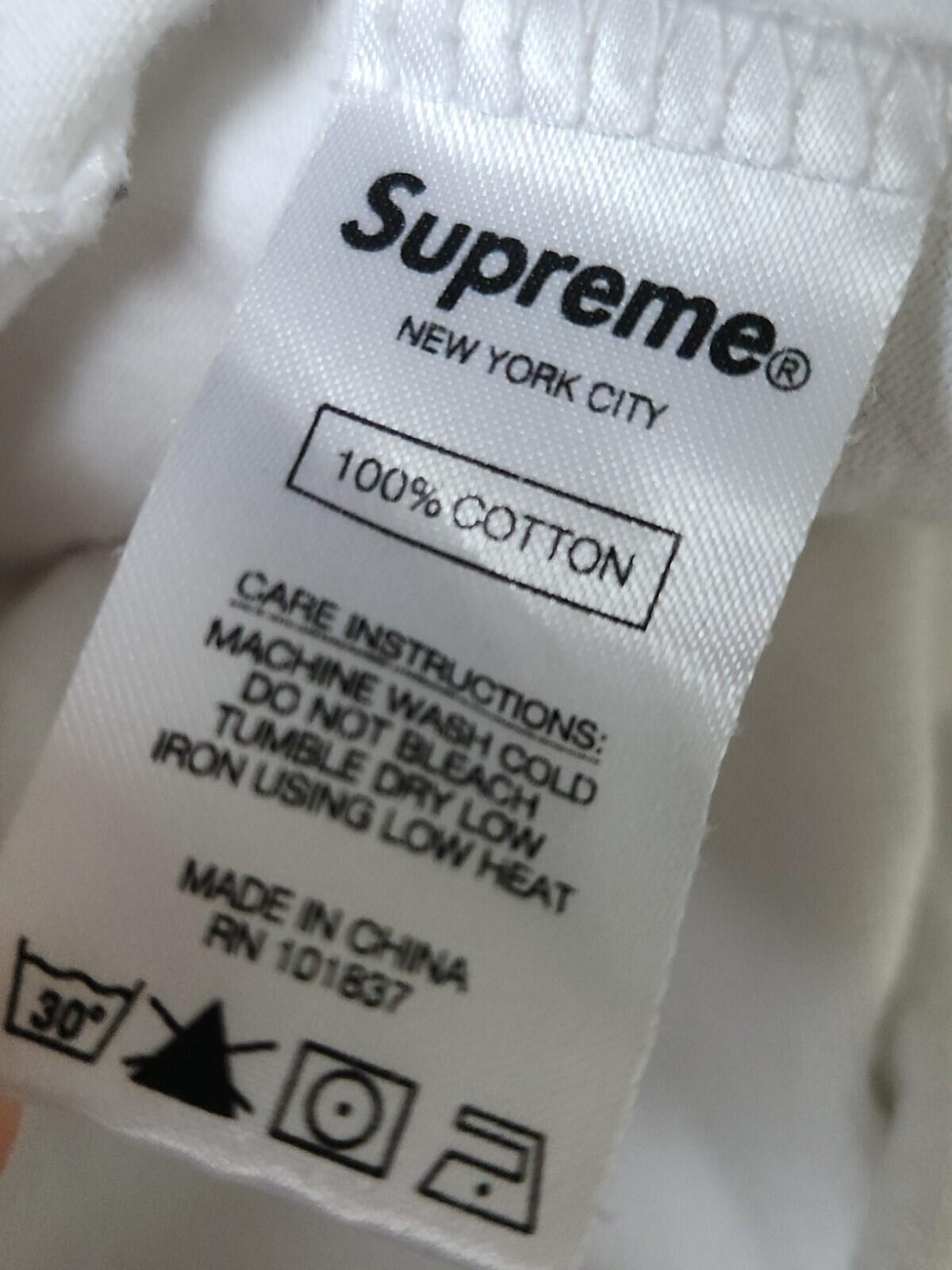 SS20 Supreme Meta logo White Longsleeve top size L large L/S T-shirt tee