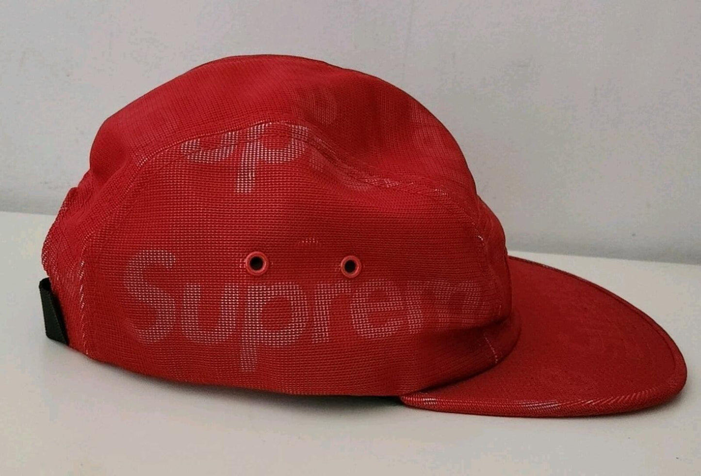SS19 Supreme Lenticular Logo camp cap red nylon hat box logo
