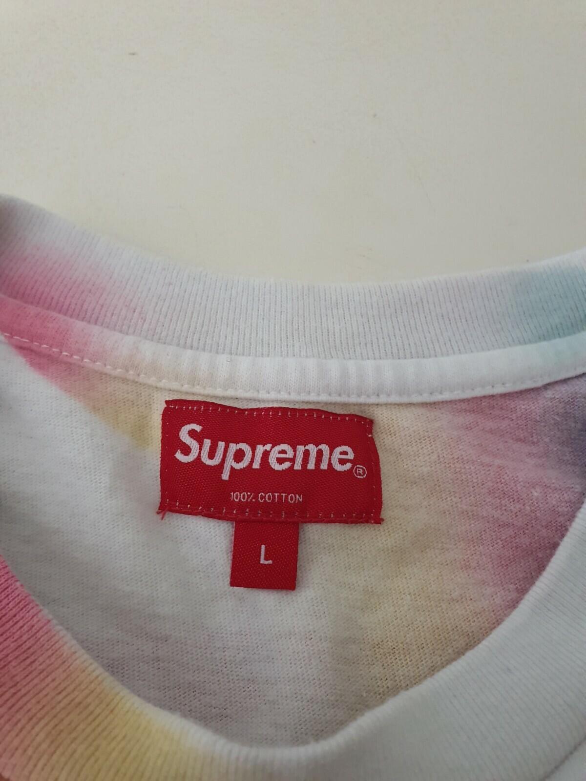 SS20 Supreme Sprayed S/S Top Größe L großes T-Shirt weiß