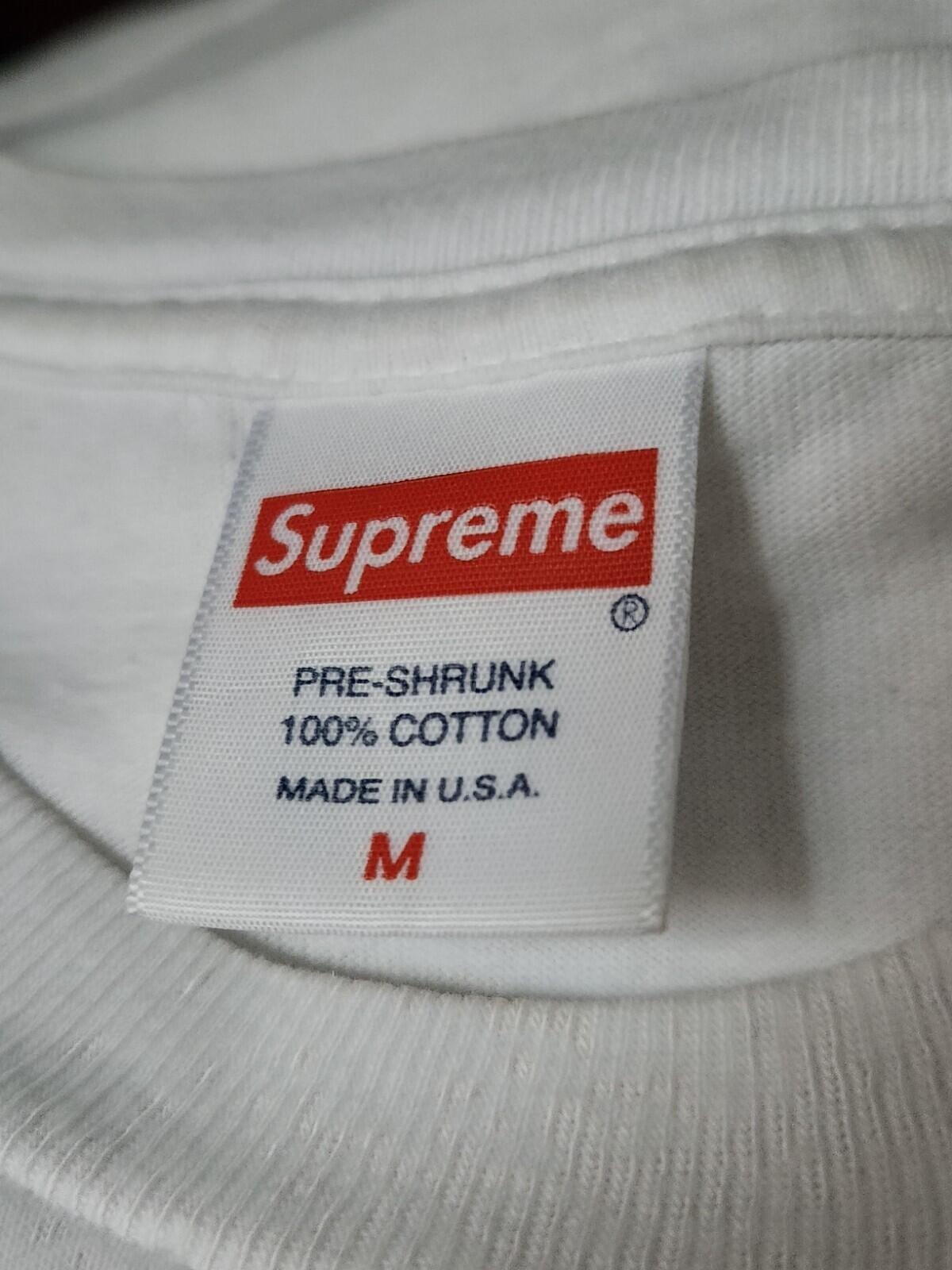 SS22 Supreme Shotta tee white t-shirt size M medium