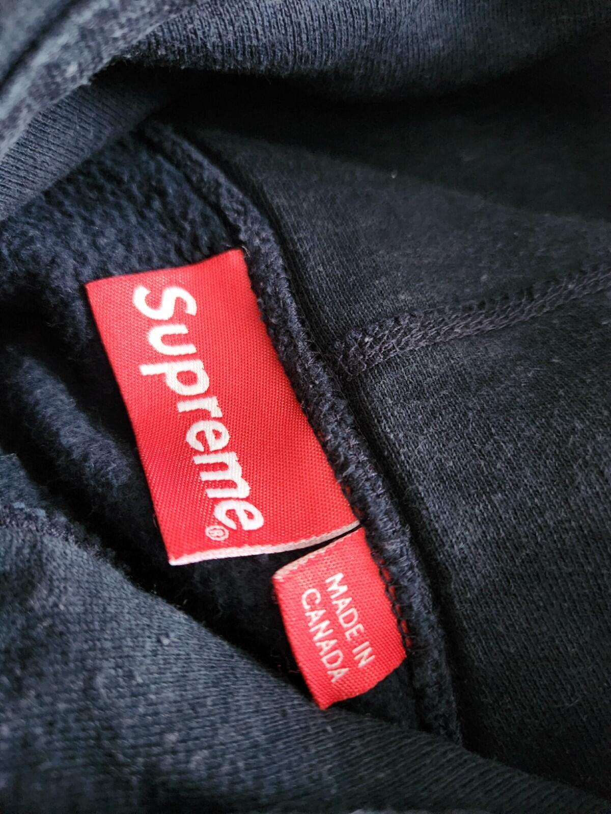SS17 Supreme Digi Hooded Sweatshirt Navy Größe M