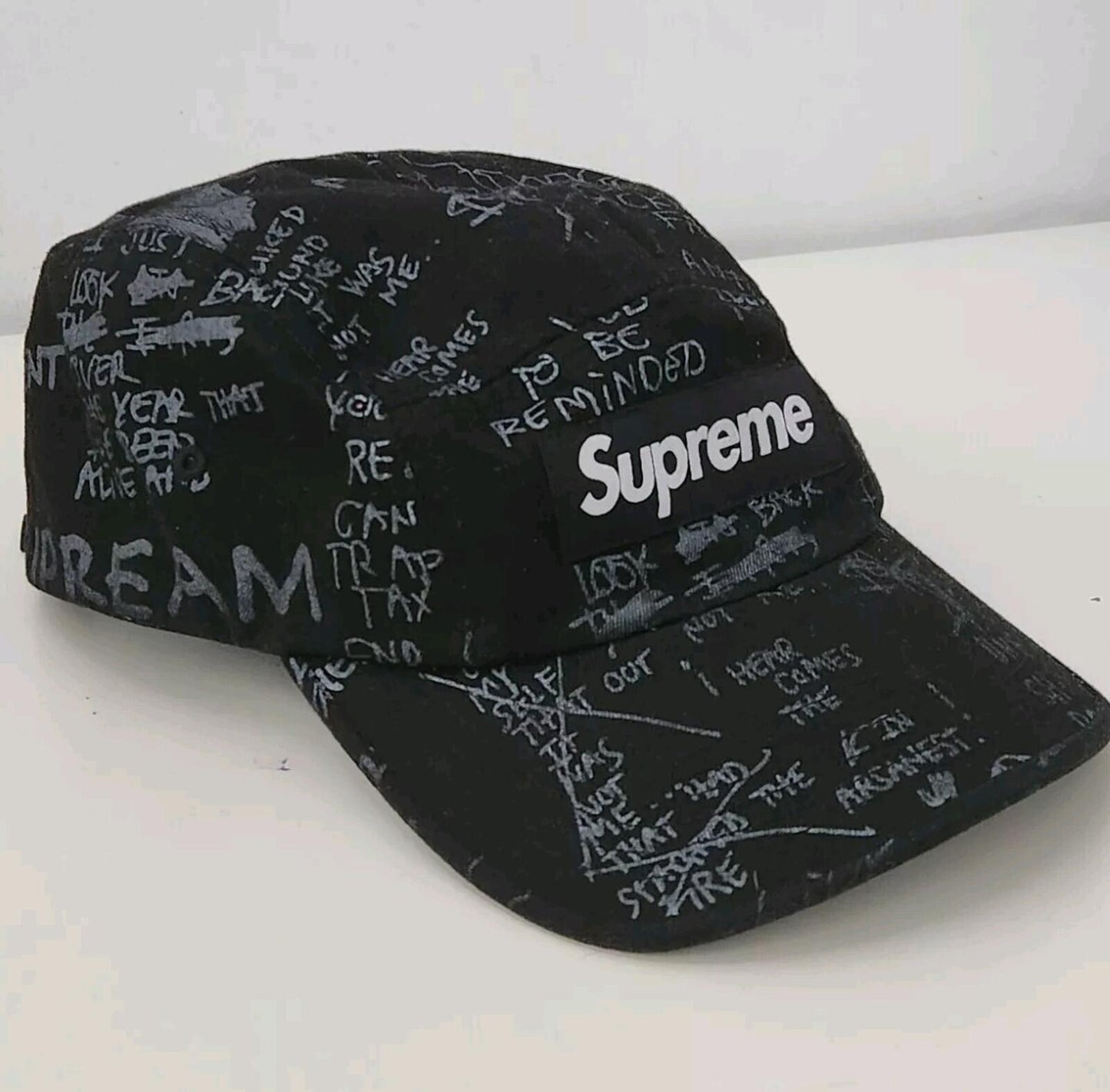 SS23 Supreme Gonz Poems Camp Cap Schwarz Mark Gonzales