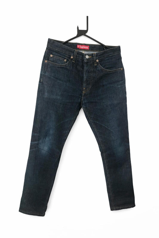 Supreme Denim Slim Jeans Blau Größe 30 W30 L27 GEÄNDERT