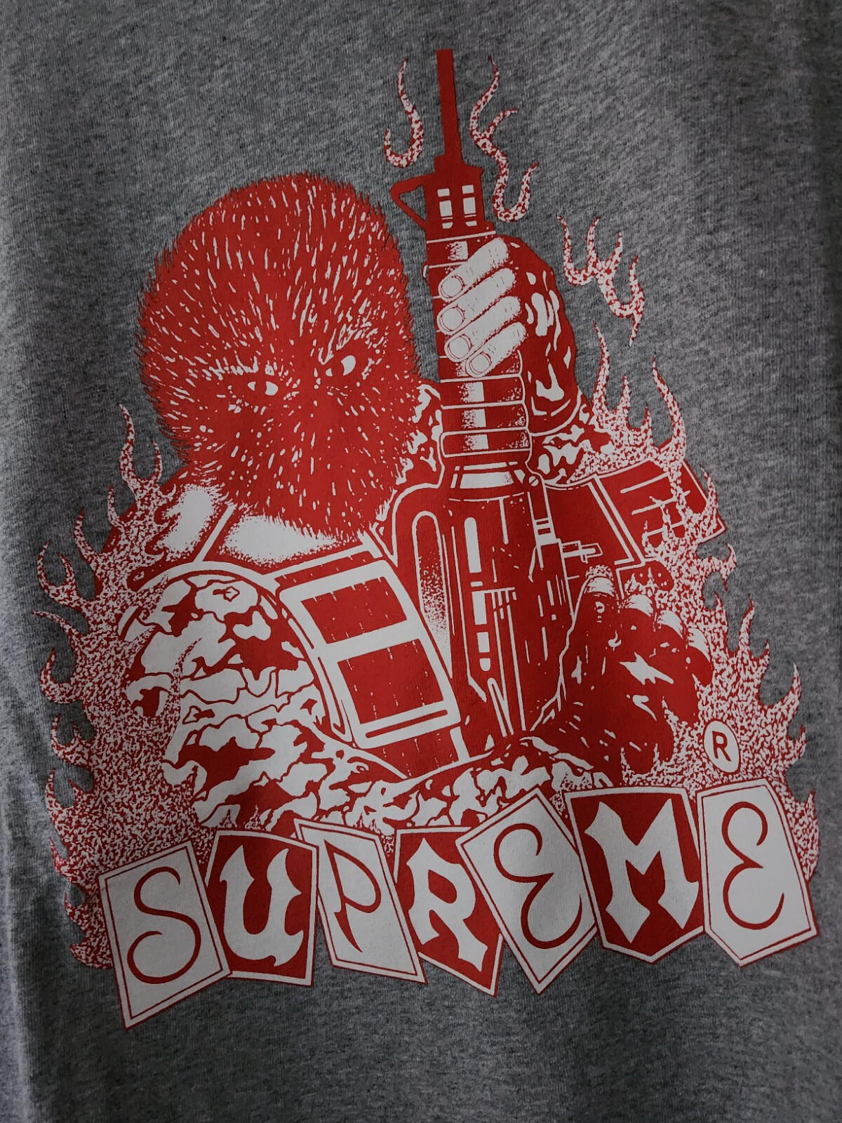 FW19 Supreme Mercenary Tee Gris Jaspeado Talla M