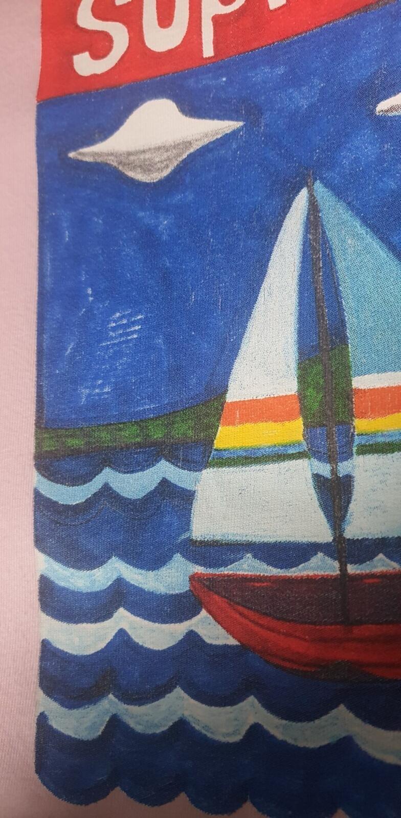 SS20 Supreme Sailboat Tee Light Pink Size L