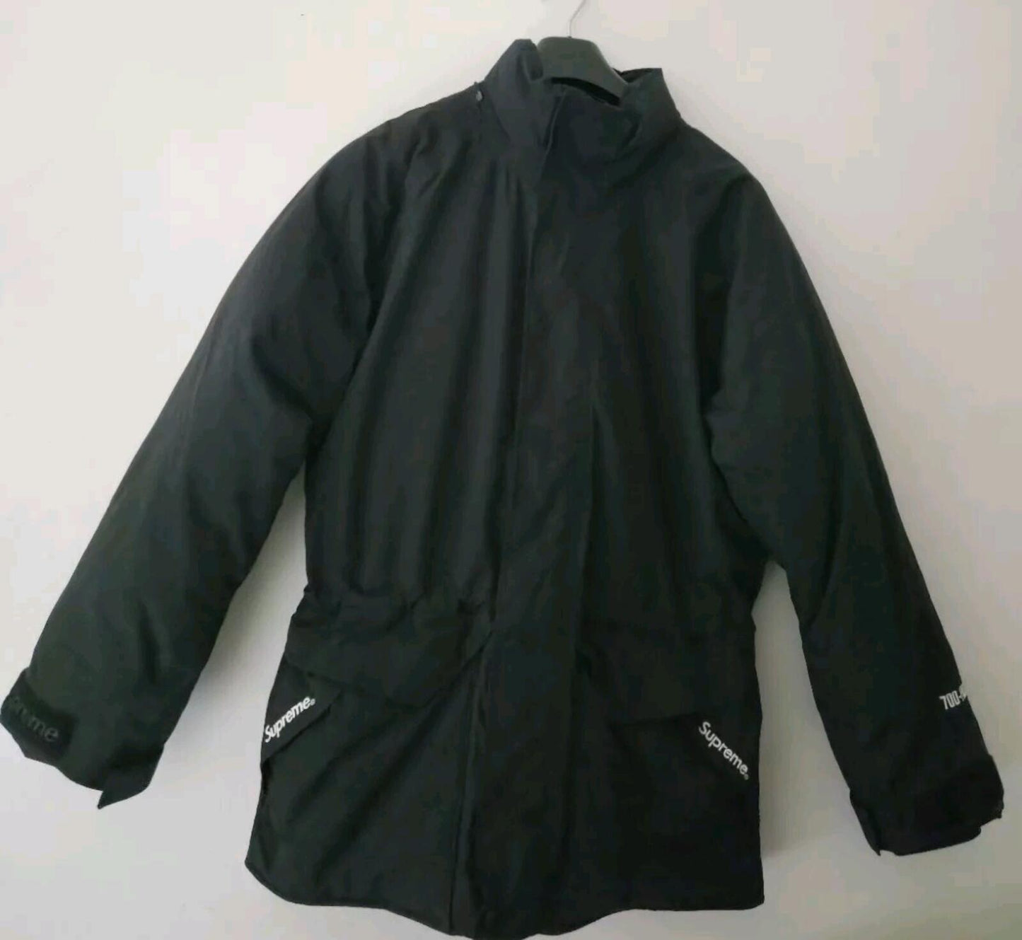 FW15 Supreme Uptown Down Parka Jacket Black Size S Waterproof Kanye West