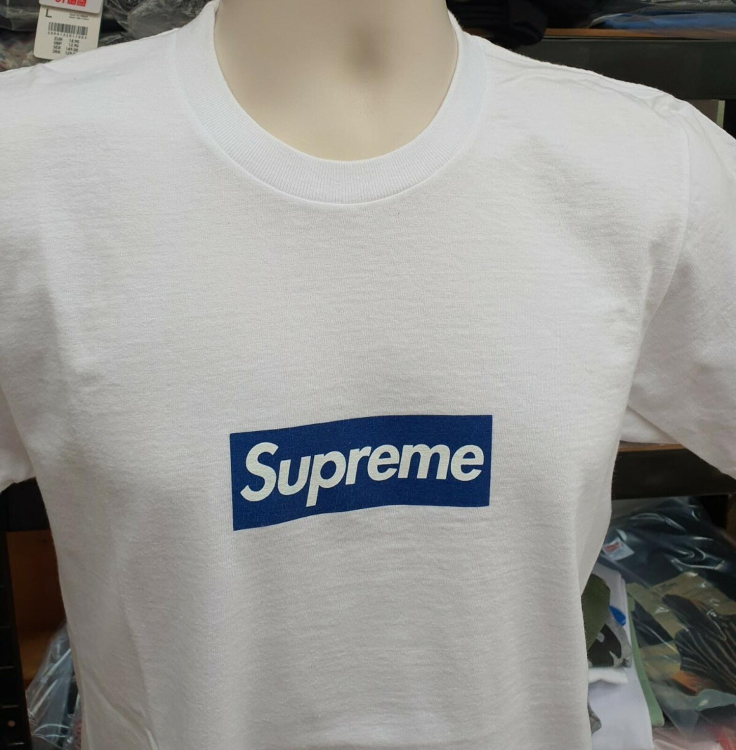 SS15 Supreme New York Yankees Box Logo Tee White Size S