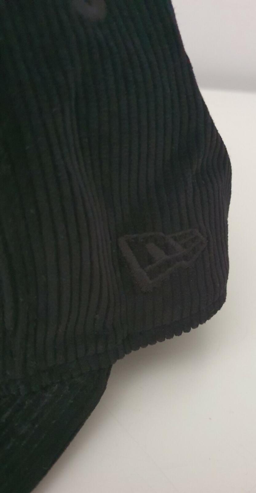 FW15 Supreme New Era 59Fifty Box Logo corduroy black hat size 7 1/4 Rare Cap