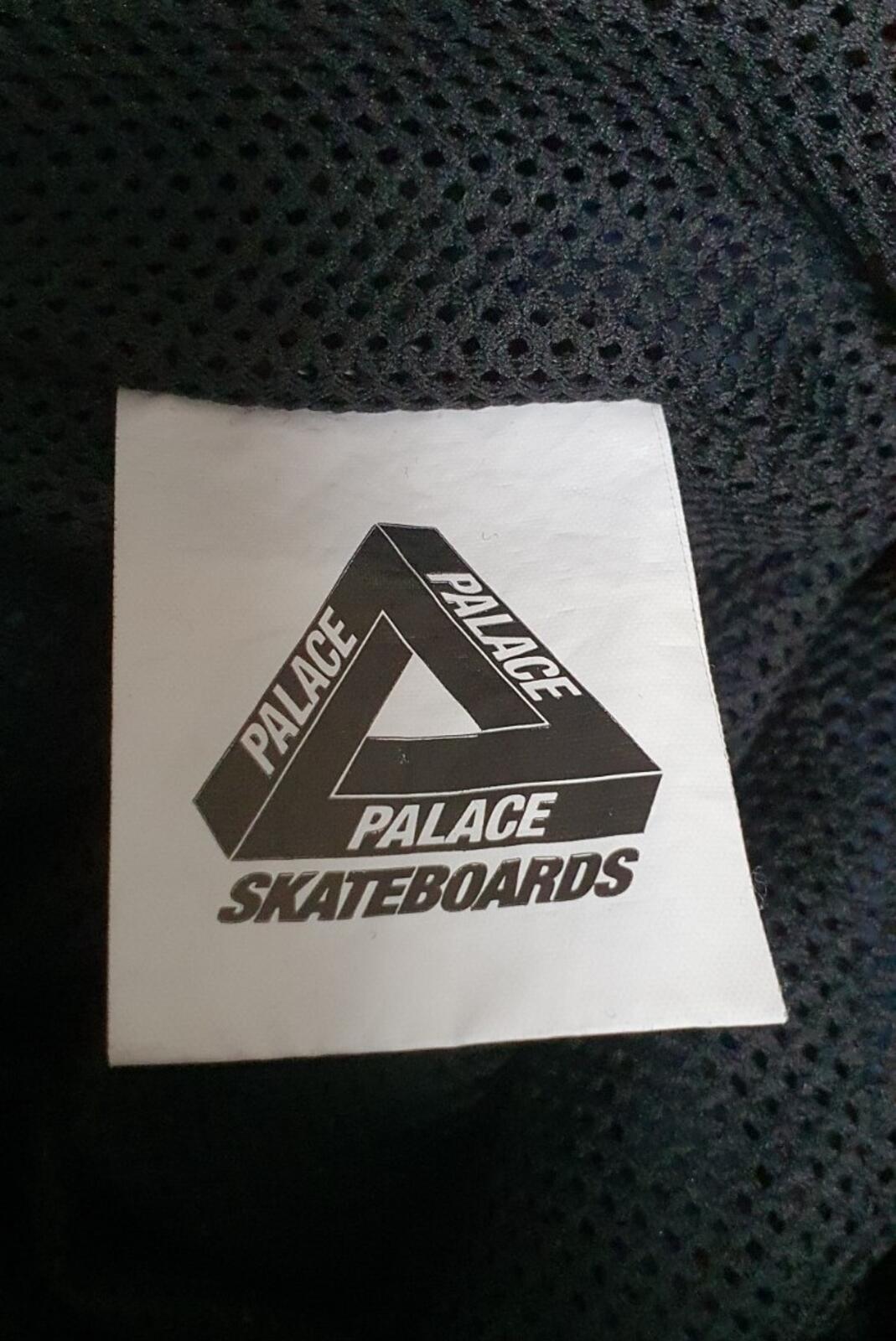 SS18 PALACE Skateboards Moorish Shell pant L large blue trousers pants Tri-Ferg