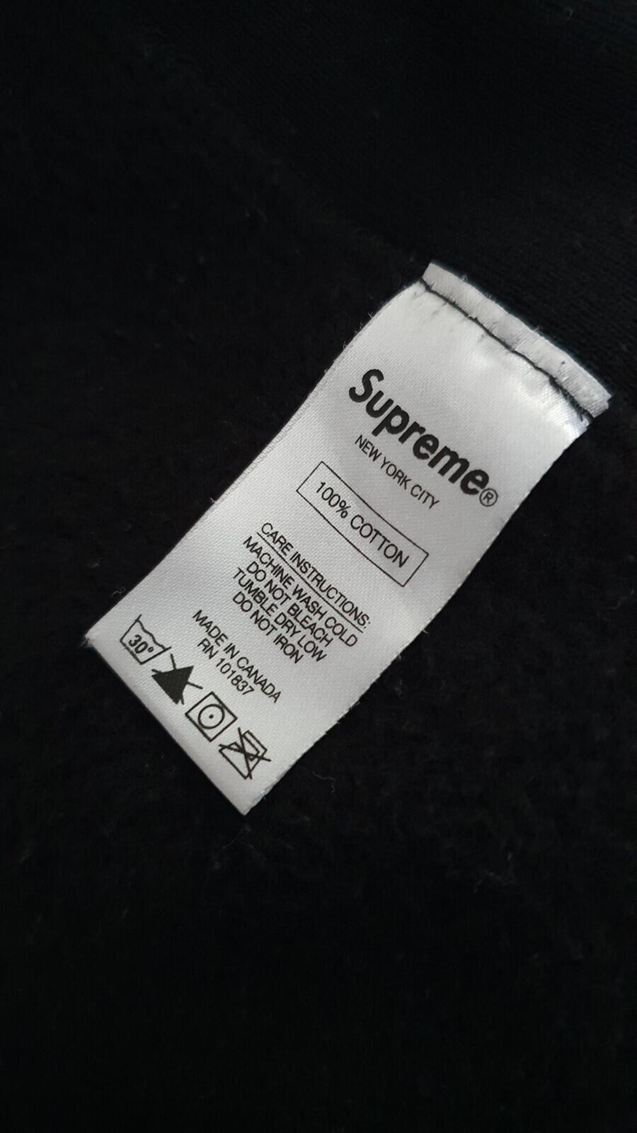 FW16 Supreme Metallic Arc hooded sweatshirt XL hoodie Black