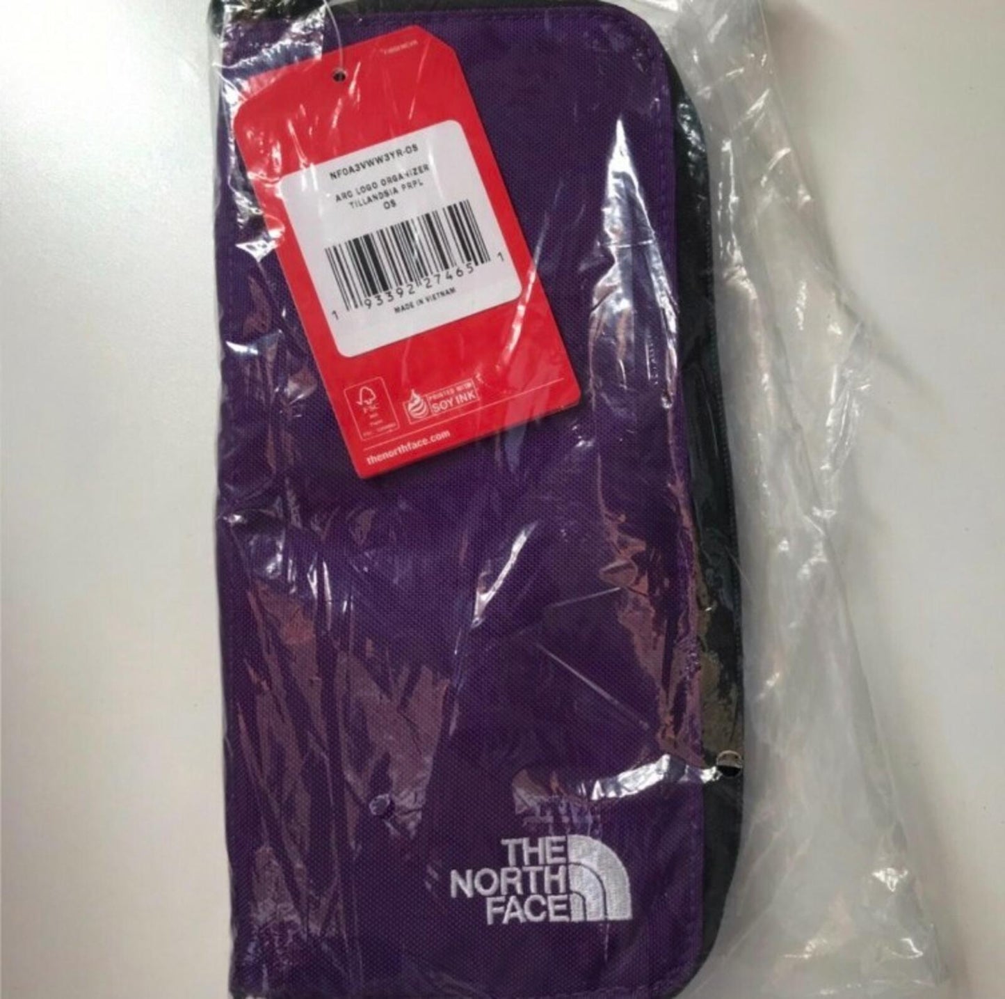 SS19 Supreme x THE NORTH FACE Arc Logo Organizer purple bag TNF New And Unopened