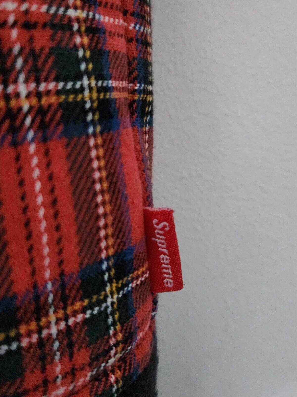 FW13 Supreme Plaid Bomber Jacket Red Size L