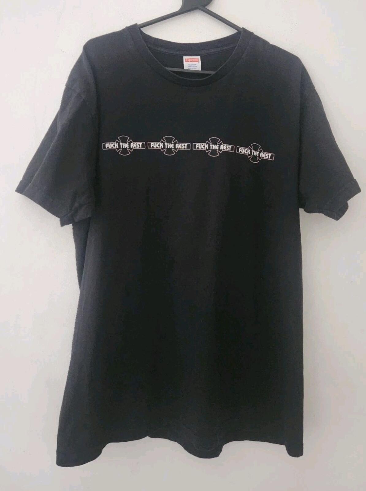 FW15 Supreme x Independent Fuc* The Rest tee XL Black T-shirt Made In USA