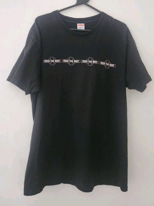 FW15 Supreme x Independent Fuc* The Rest T-Shirt XL Schwarz T-Shirt Made In USA