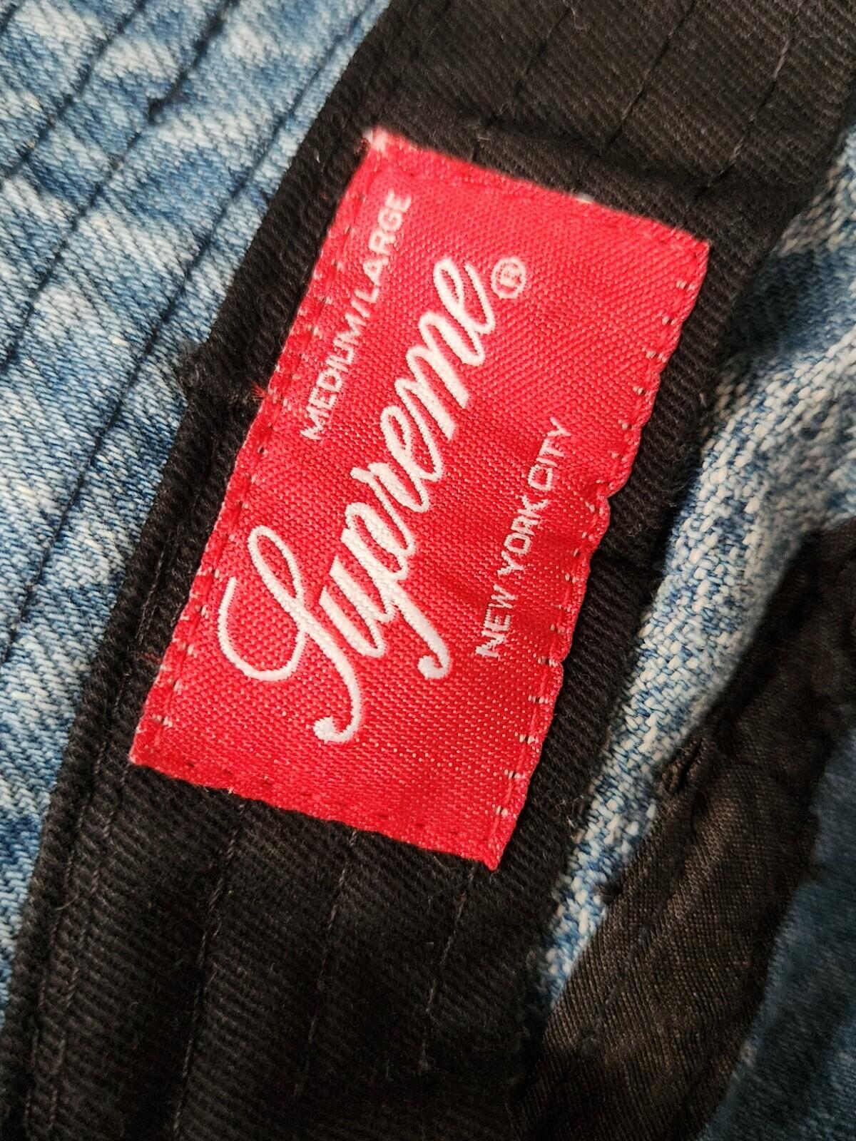 SS22 Supreme Fade Jacquard Denim Crusher Blue Size M / L