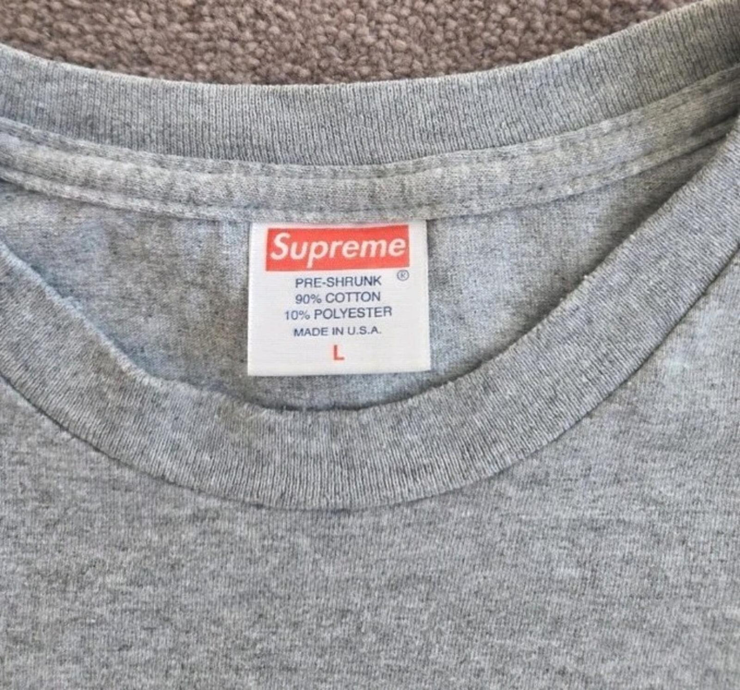 SS11 Supreme Mind Your Business Tee Heather Grey Size L
