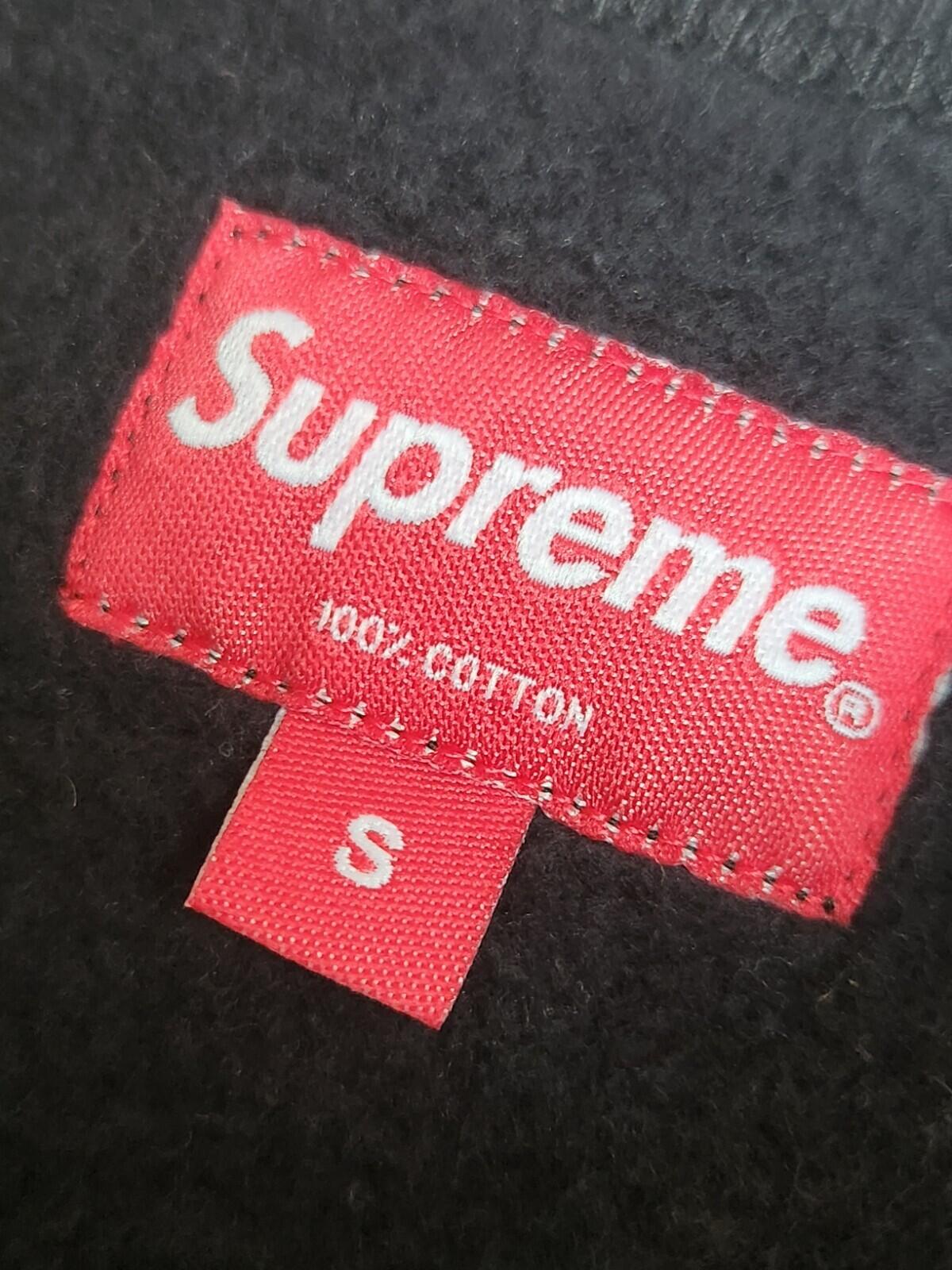 FW20 Supreme Zip Up Sweat Vest Black Size S