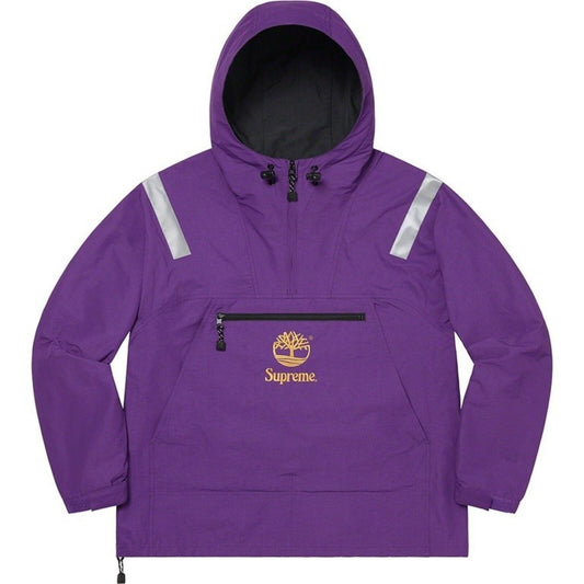 Chaqueta anorak reflectante SS21 Supreme x Timberland color morado, talla M