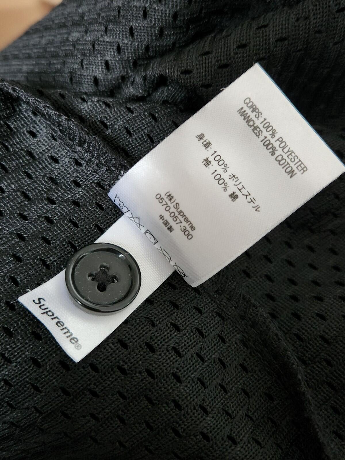 SS20 Supreme Hooded L/S Baseball Jersey size L Large black Top