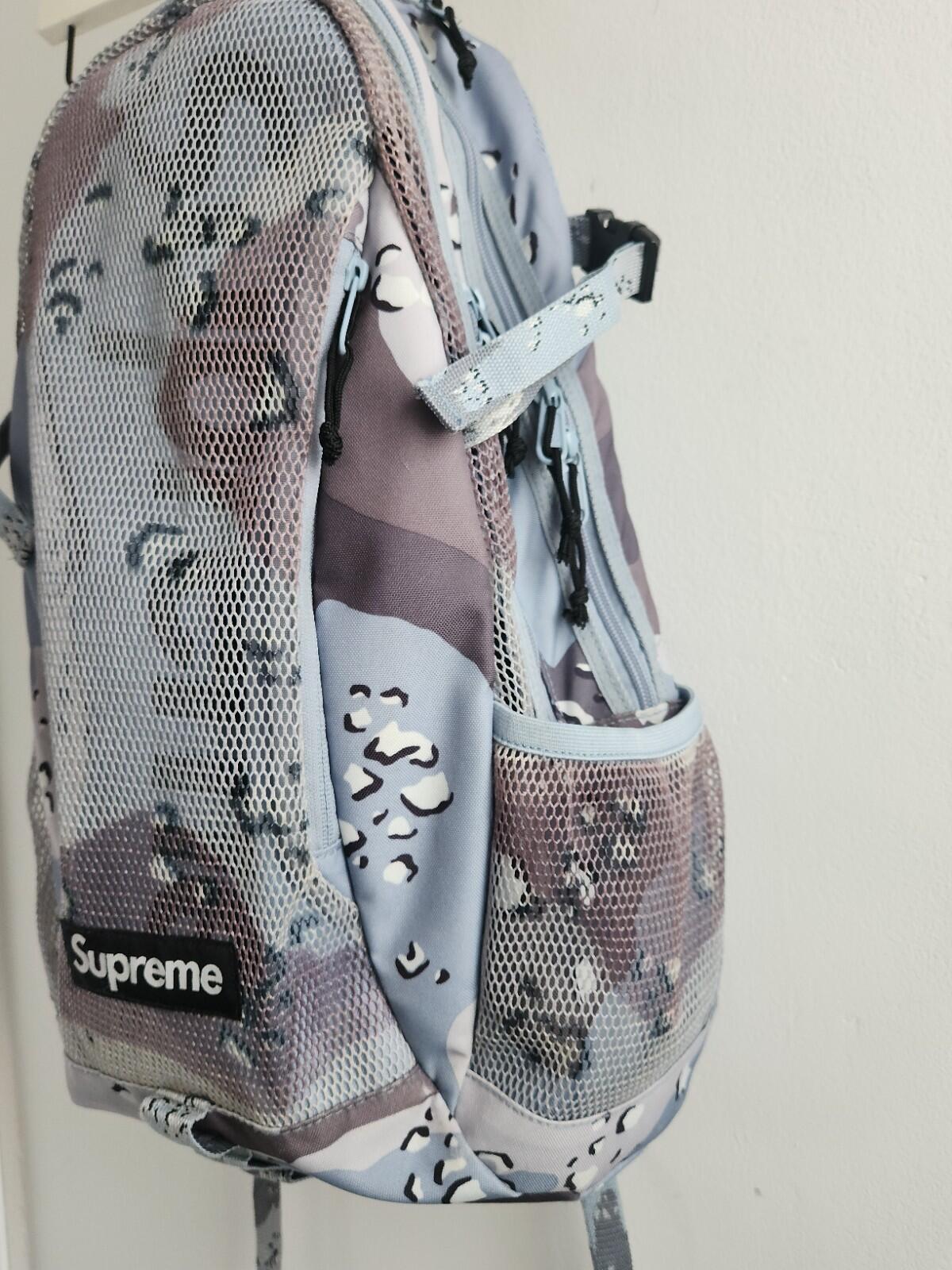 SS20 Supreme backpack Cordura Bag Mesh Blue Chocolate Chip Camo Rucksack