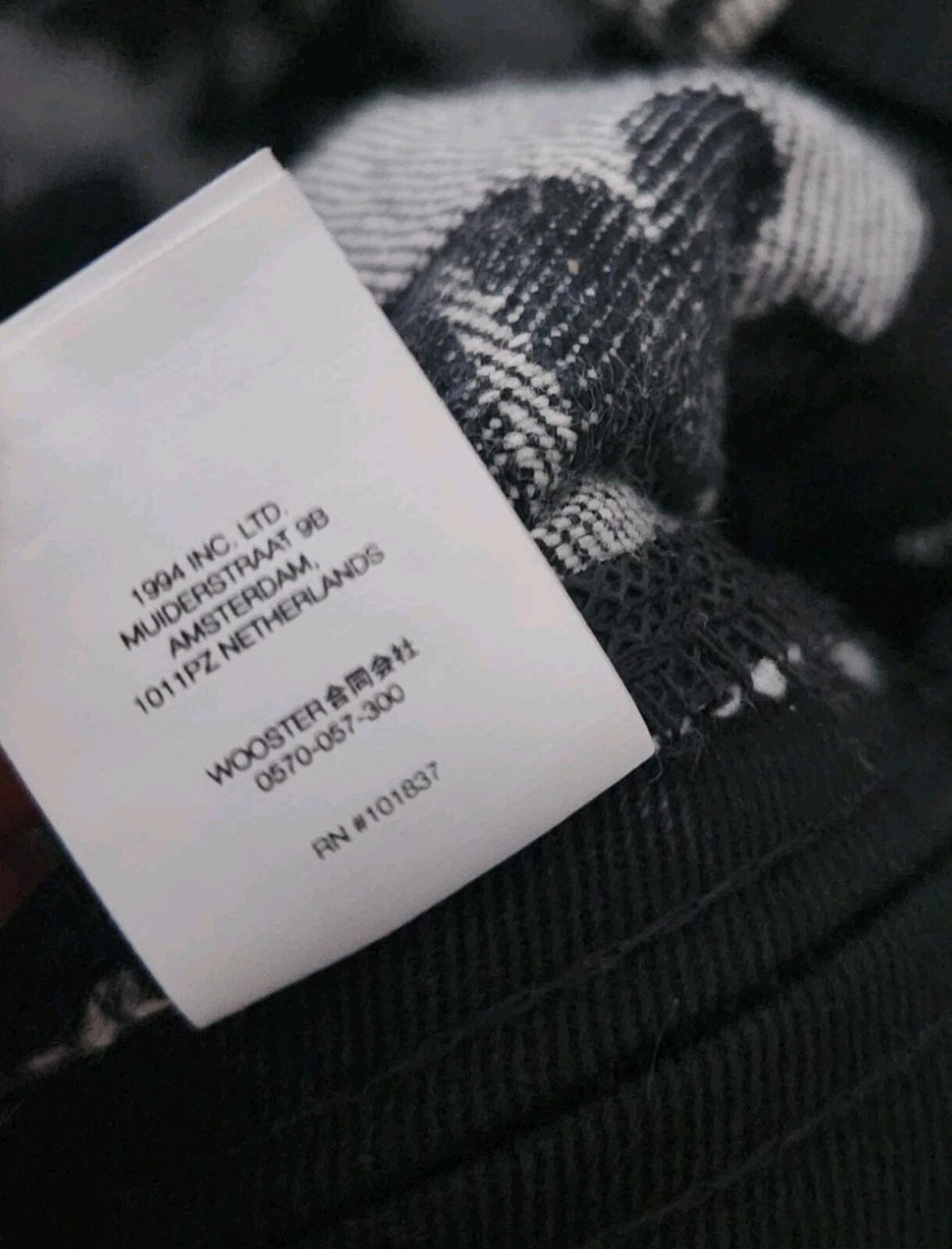 SS22 Supreme Fat Tip Jacquard Denim Camp Cap Black hat