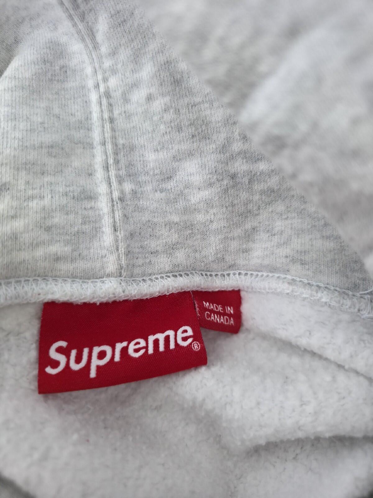 SS20 Supreme XXL Hooded Sweatshirt Ash Grey Size M