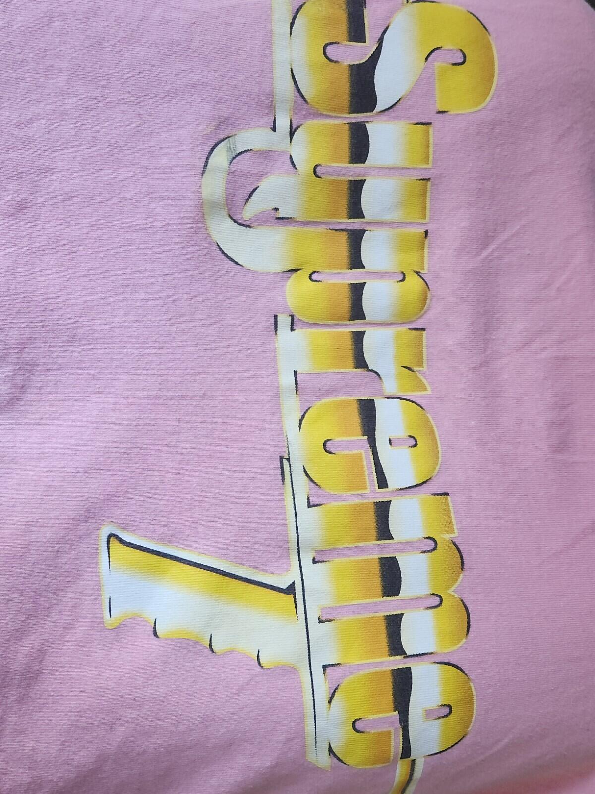 SS17 Supreme Automatic Tee Pink Size L