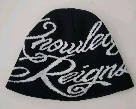 SS22 Supreme Knowledge Reigns Beanie Black Hat