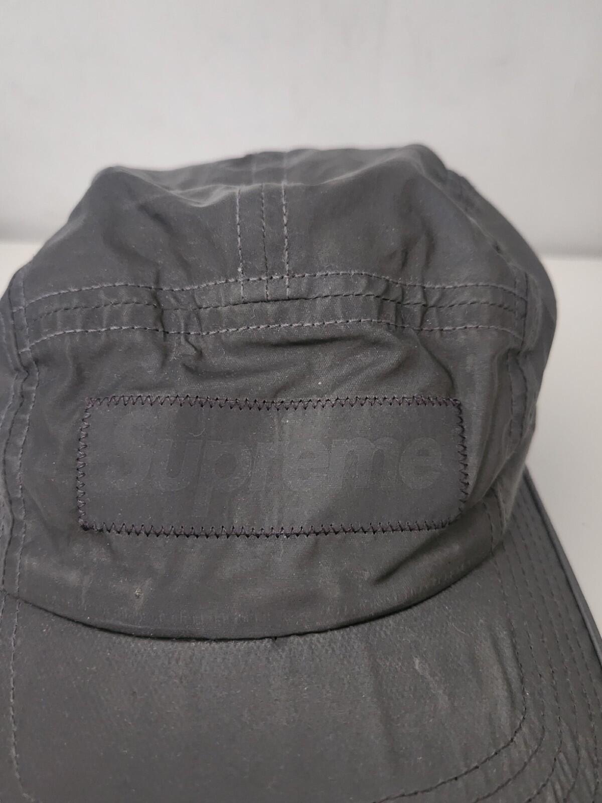 SS20 Supreme Reflective Camp Cap Black Silver Hat Box logo Made In U.S.A