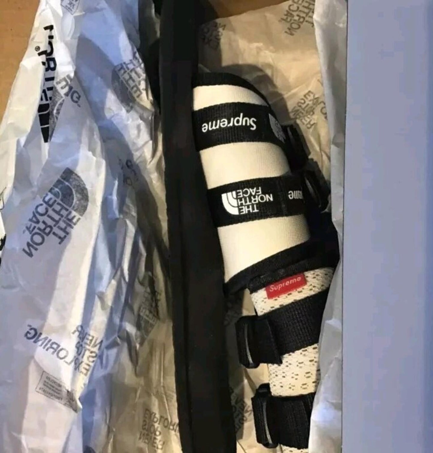 SS22 Supreme The North Face Trekking Sandal Slides Stone White UK 6 US 7 EU 39