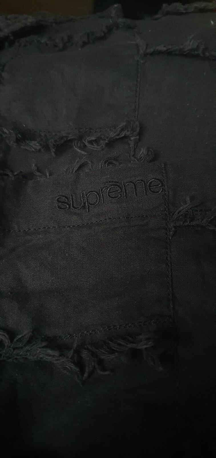 SS23 Supreme Patchwork S/S Shirt Black Size S