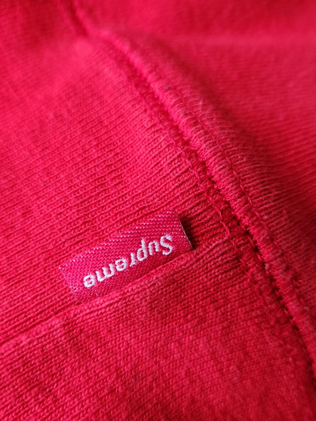 FW18 Supreme Gradient Sleeve hooded sweatshirt size L large red hoodie