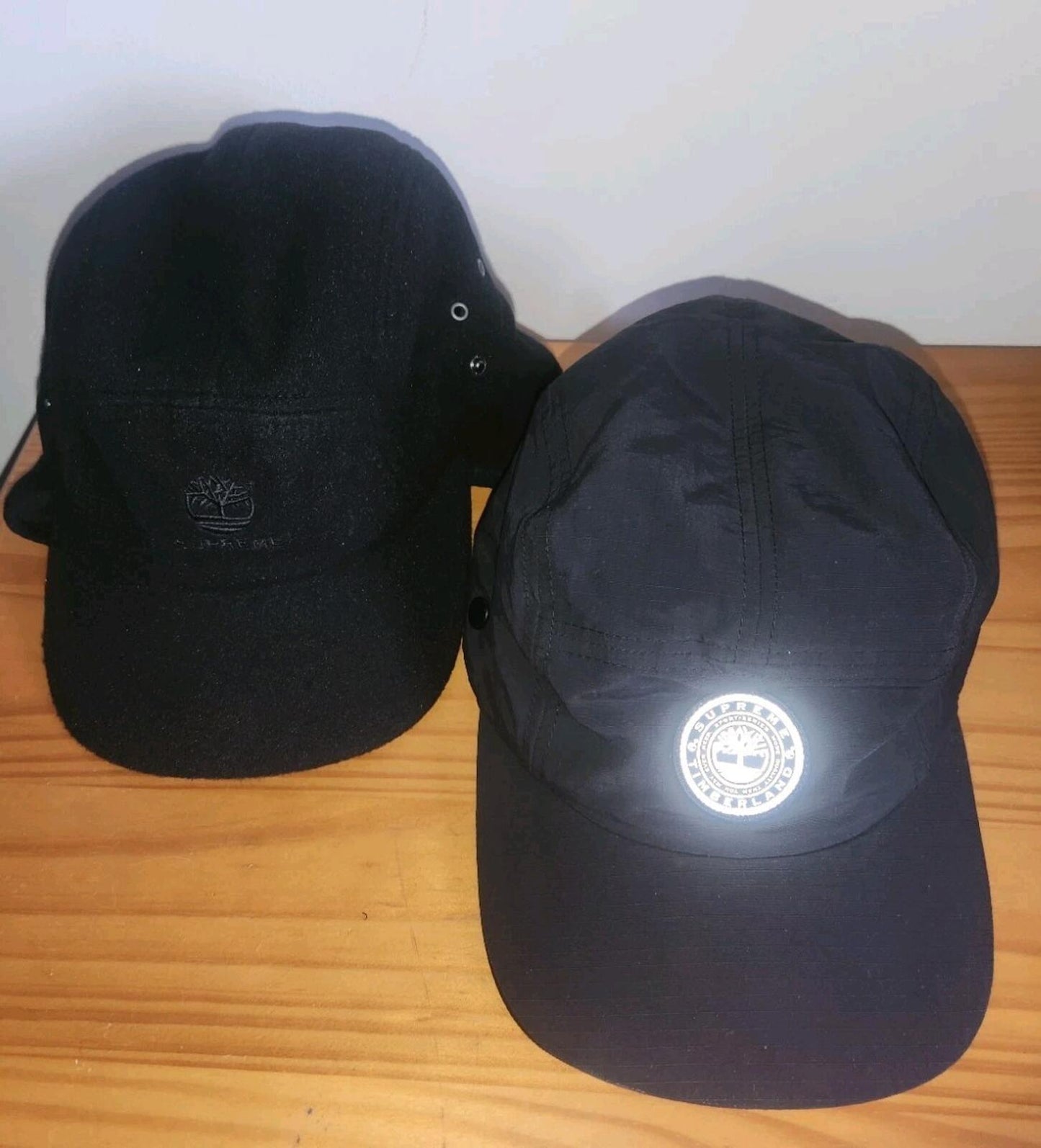 FW21 Supreme x Timberland 2-in-1 Earflap Hat Black Water Resistant