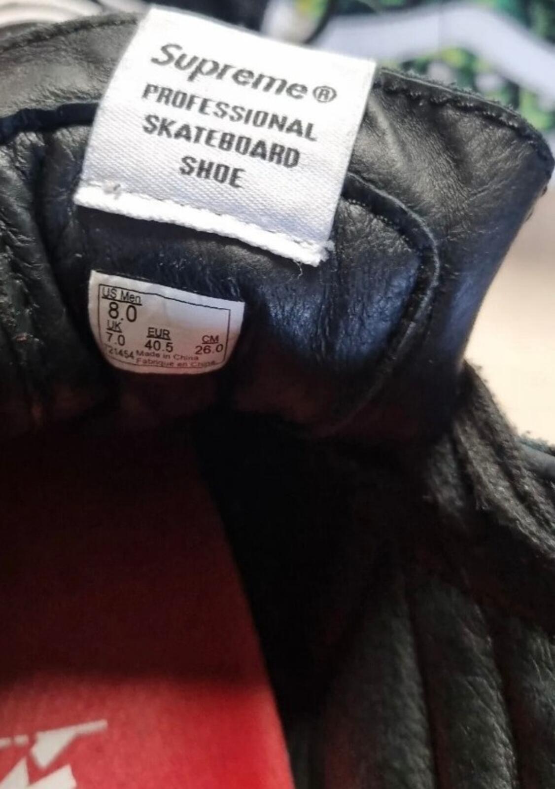 SS18 Supreme Vans Skull Pile Sk8-Hi Trainers Size UK 7 US 8 EUR 40.5