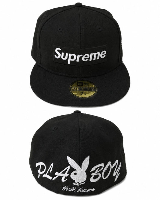 Gorra SS17 Supreme New Era Playboy Box Logo Negra Talla 7 3/8