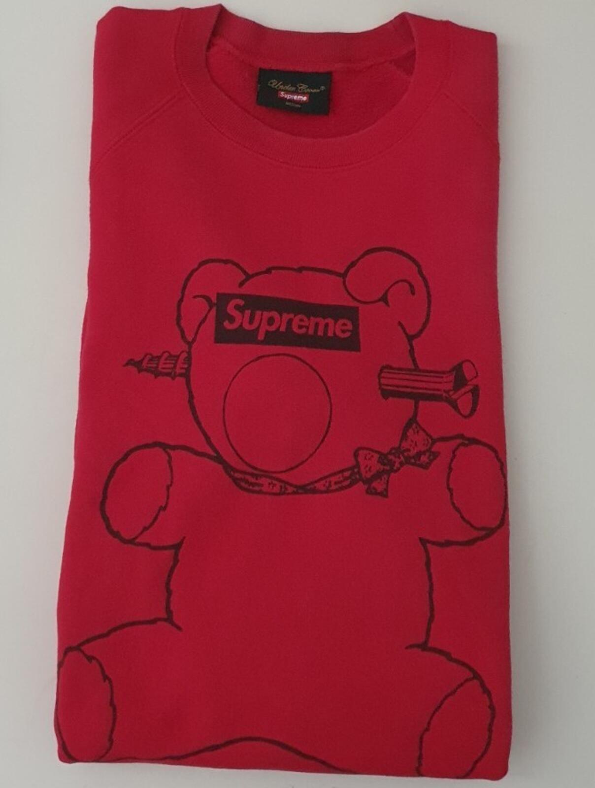 SS15 Supreme x Undercover Teddy Bear red crewneck M medium sweatshirt Rare