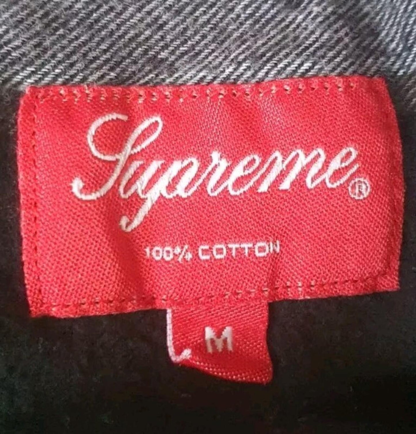 FW17 Supreme God Bless kariertes Flanellhemd Schwarz Größe M Medium Blessed