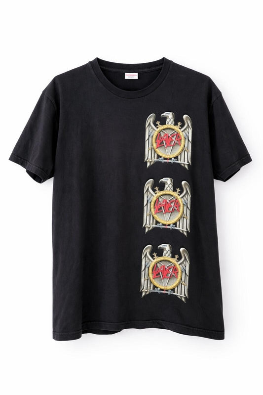 FW16 Supreme x Slayer Eagle Tee Black Size L