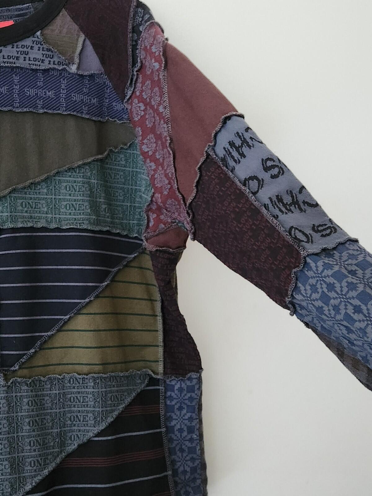 SS23 Supreme Patchwork Jacquard L/S sleeve L Large Jumper Crewneck XL