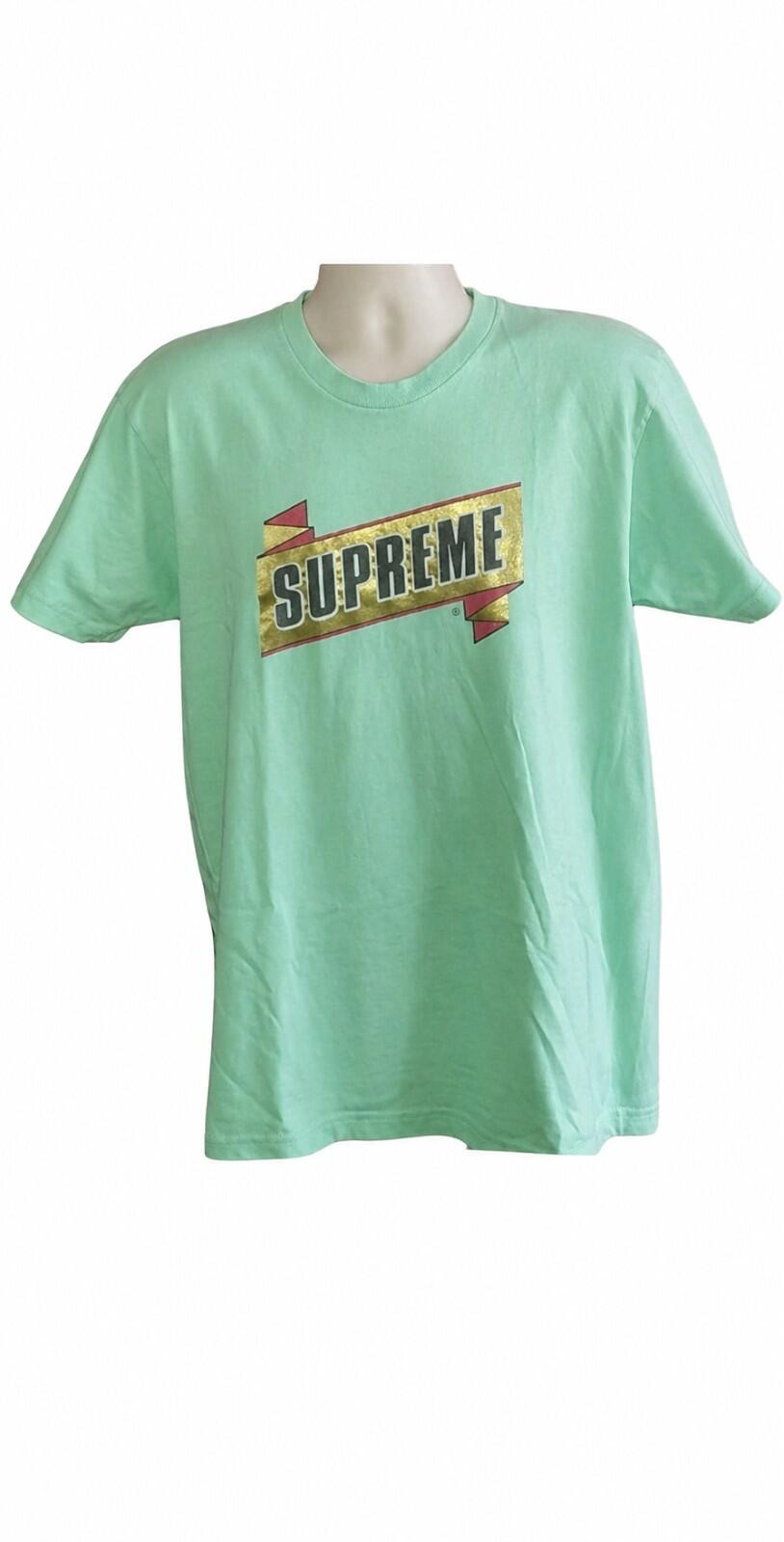 SS13 Supreme Emblem Tee Lime Size L