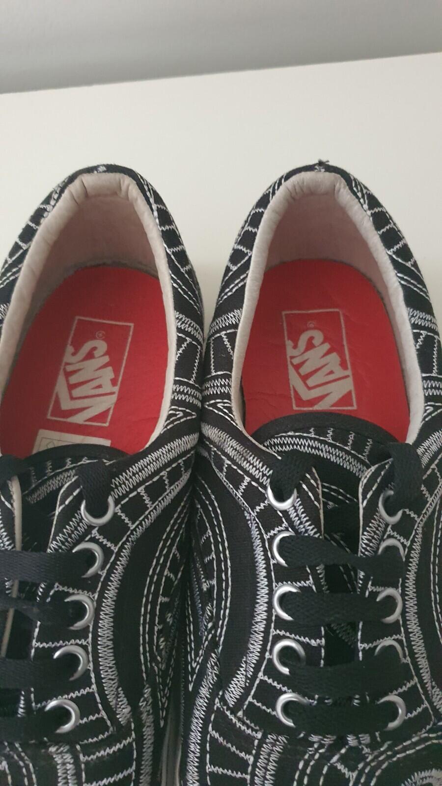 SS14 Supreme x Vans Era Spiral US 10 UK 9 EUR 43 Black Trainers Vintage Shoes