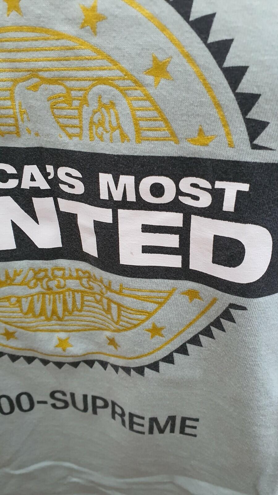 FW14 SUPREME Most Wanted Tee Size M