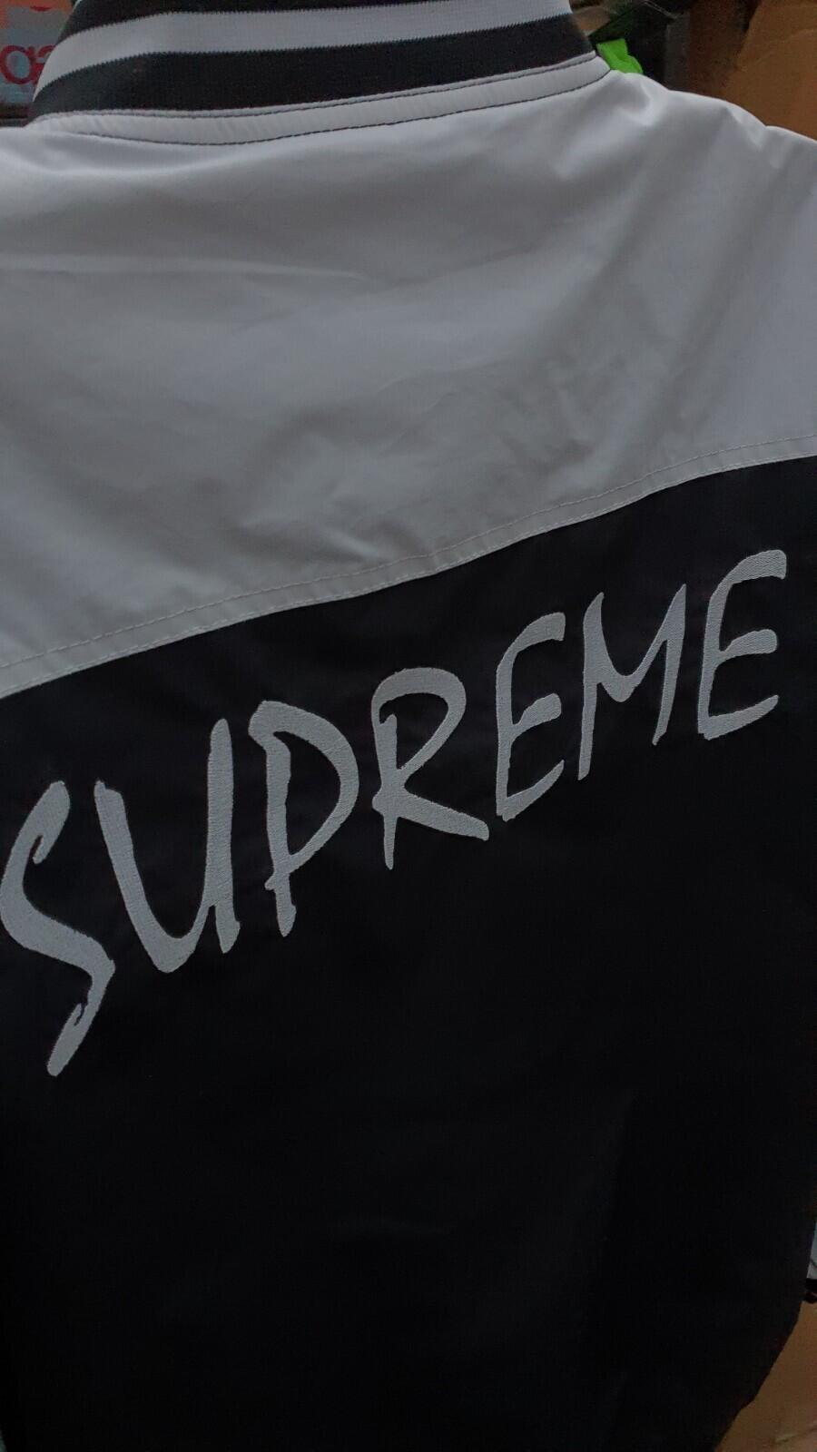 SS14 Supreme x Champion Warm Up Jacket Black Size XL