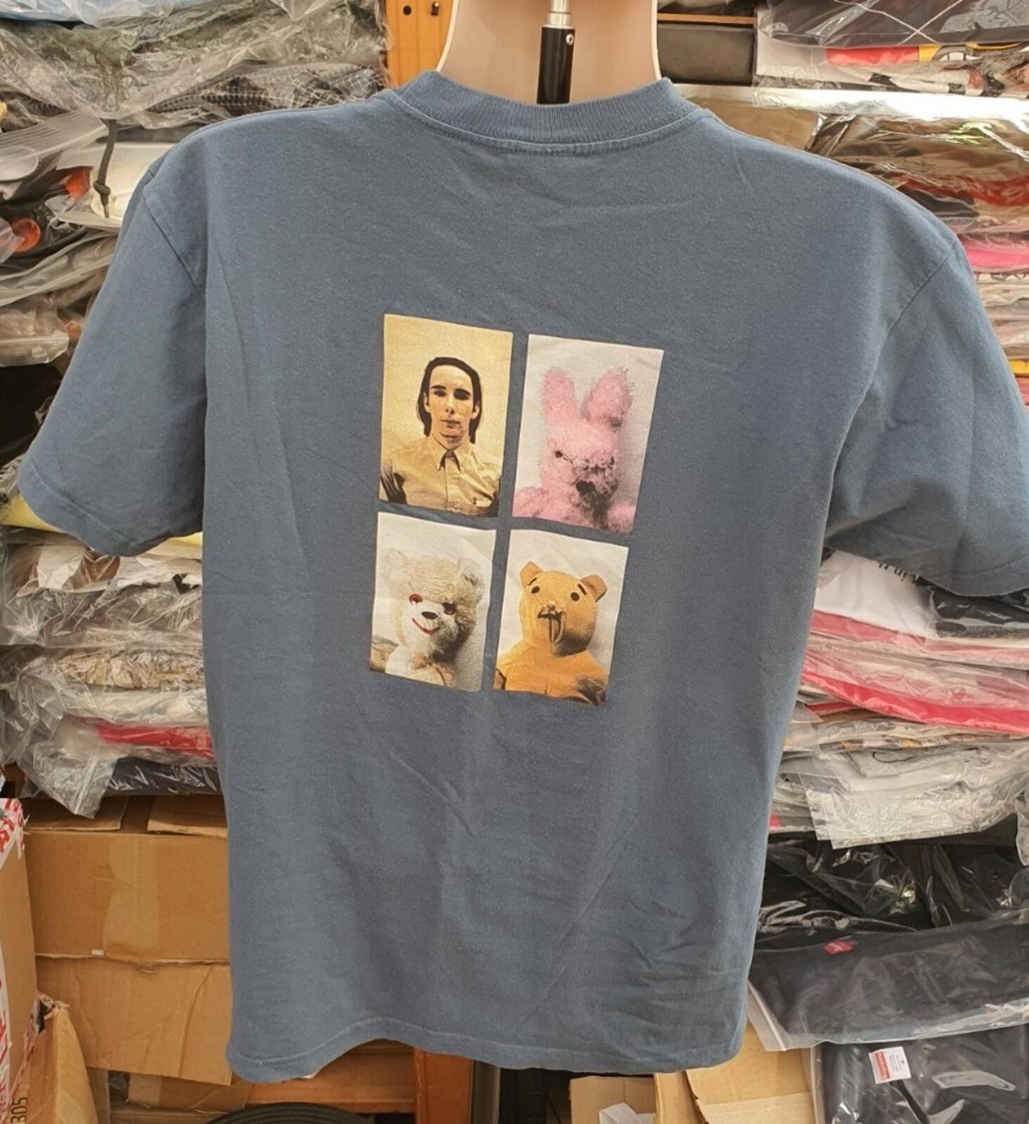 FW18 Supreme Mike Kelley Ahhyouth! Tee size M medium T-Shirt slate blue