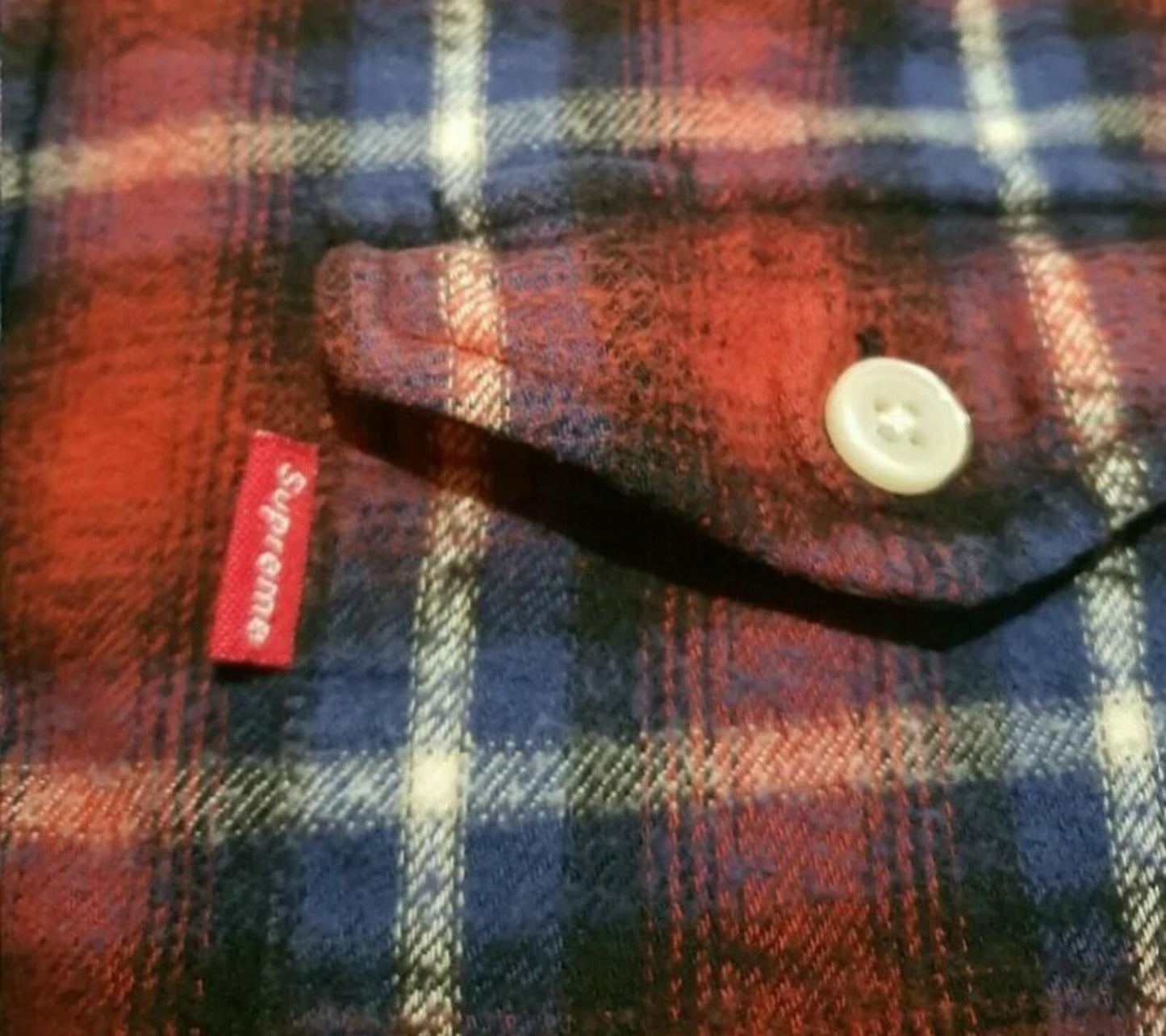 FW10 Supreme Utility Flanellhemd Rot Größe M