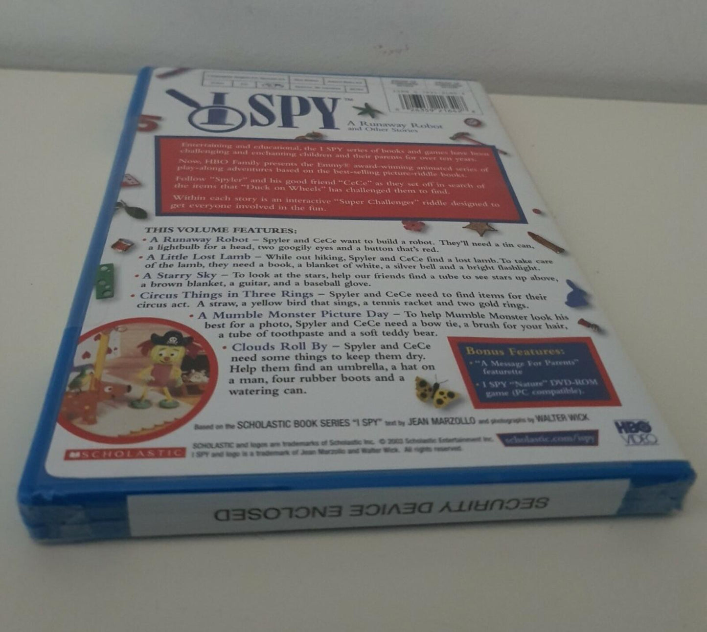 I Spy - A Runaway Robot and Other Stories for children New Unopened Sealed DVD