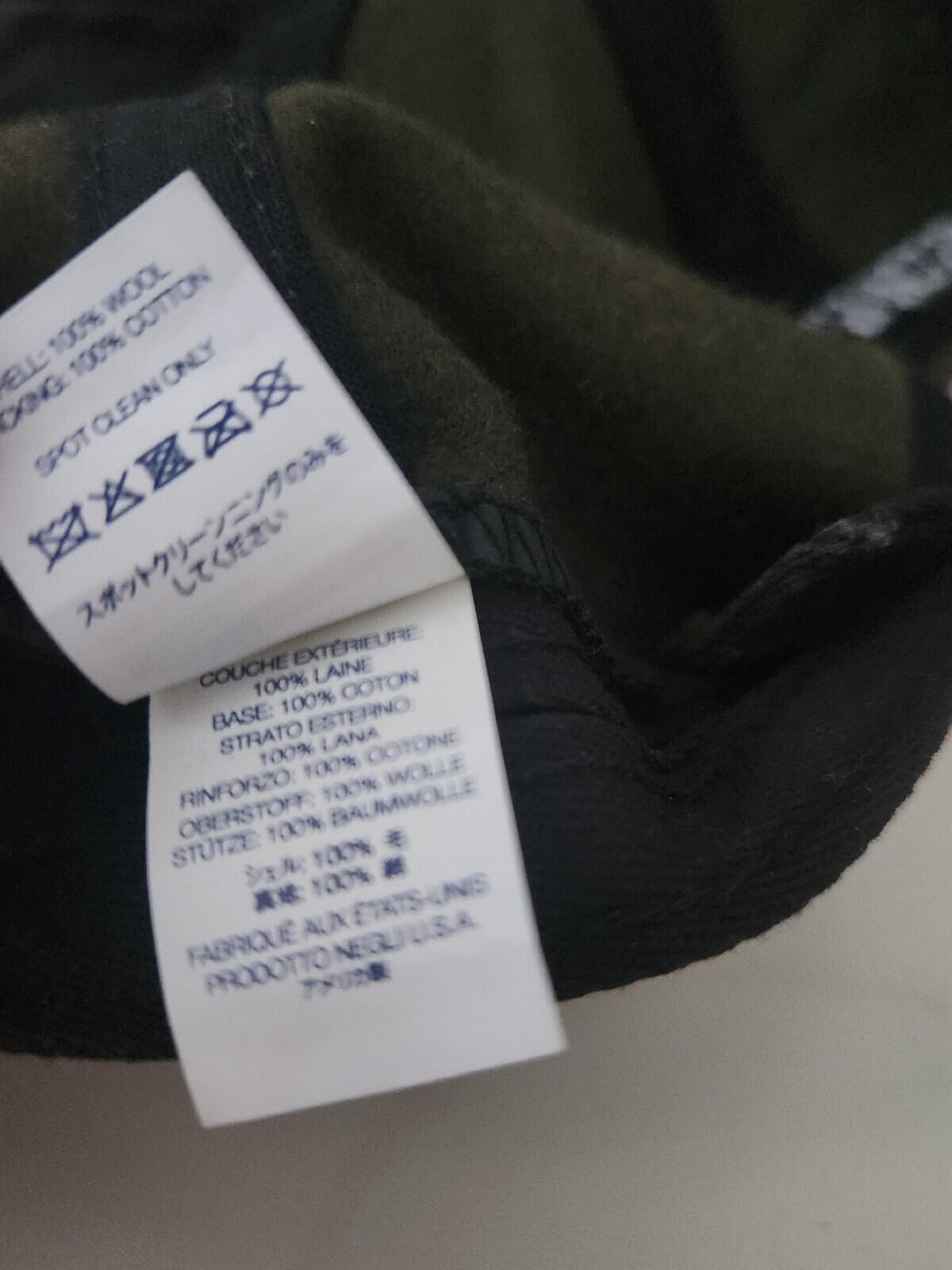 FW21 Supreme Loro Piana Wool S Logo 6-panel cap Olive Hat Italian Fabric